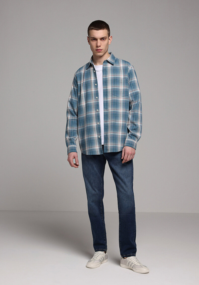 Зображення Сорочка З Довгим Рукавом Чоловіча Зелена Cl1077878