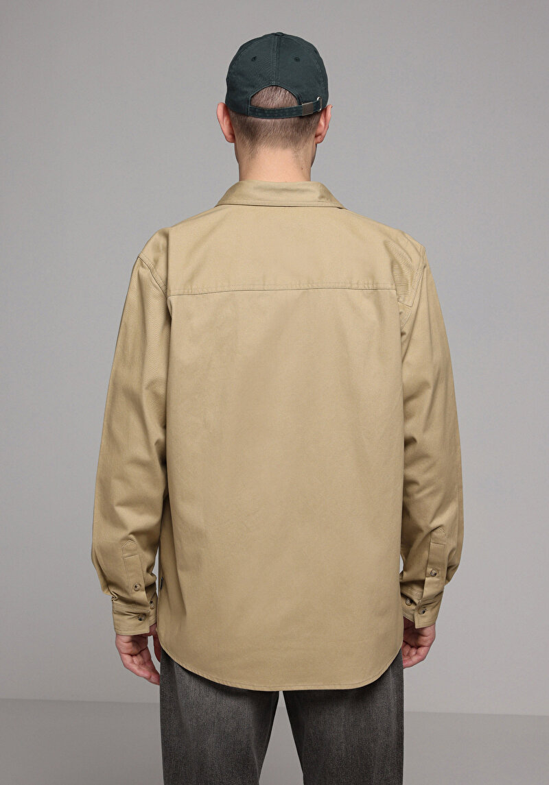 Показати інформацію про Сорочка З Довгим Рукавом Чоловіча Коричнева  Cl1078065