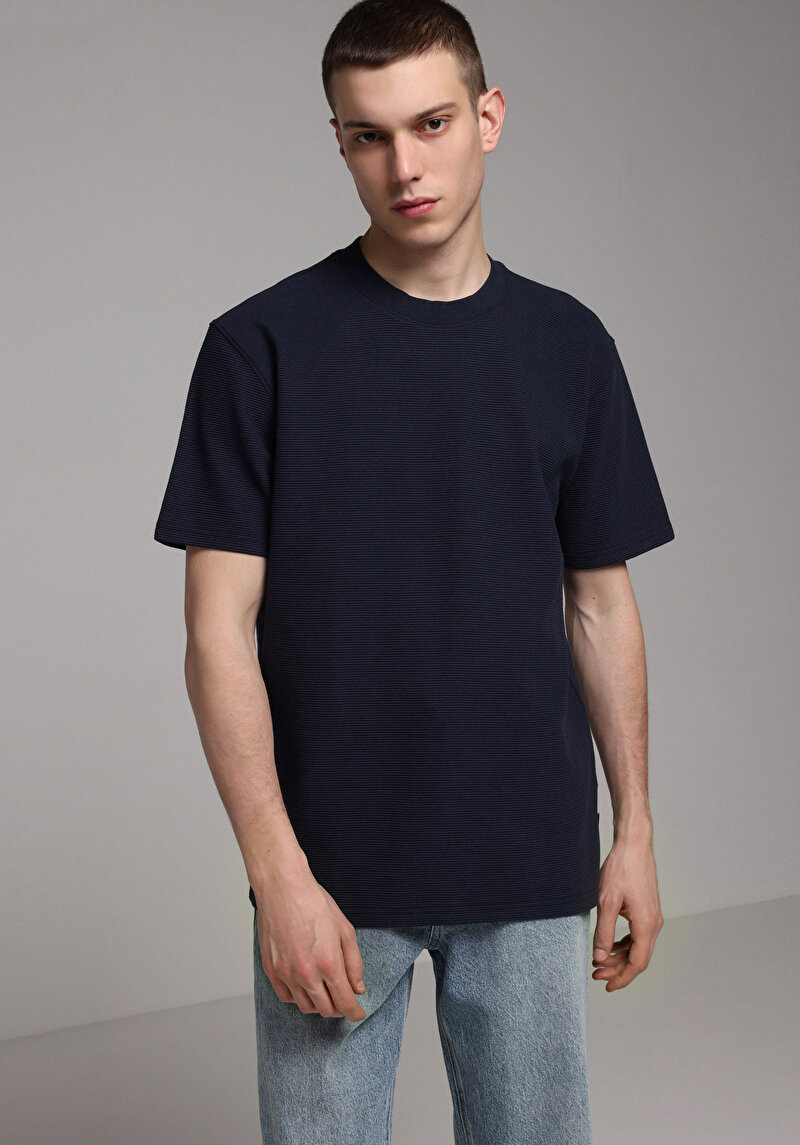 Зображення Футболка З Коротким Рукавом Чоловіча Синя