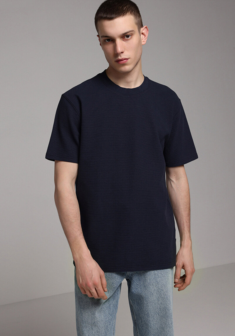 Зображення Футболка З Коротким Рукавом Чоловіча Синя