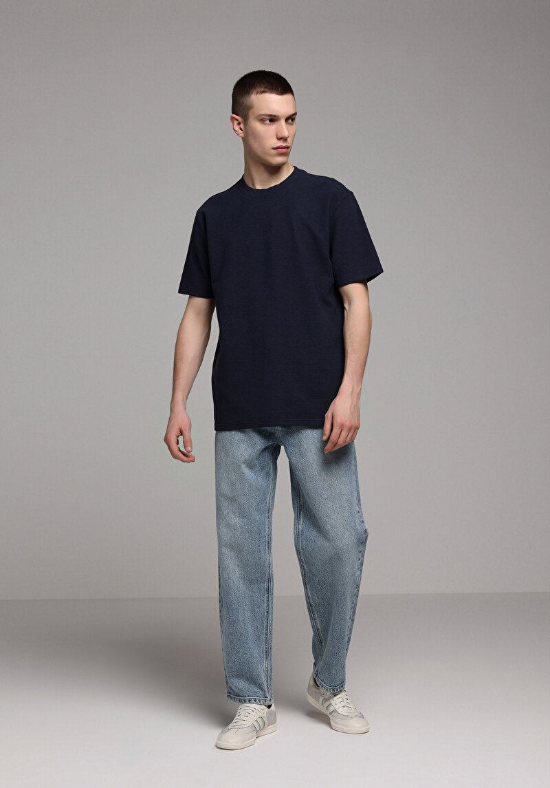 Показати інформацію про Футболка З Коротким Рукавом Чоловіча Синя