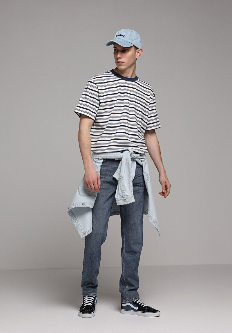 Зображення Футболка З Коротким Рукавом Чоловіча Синя