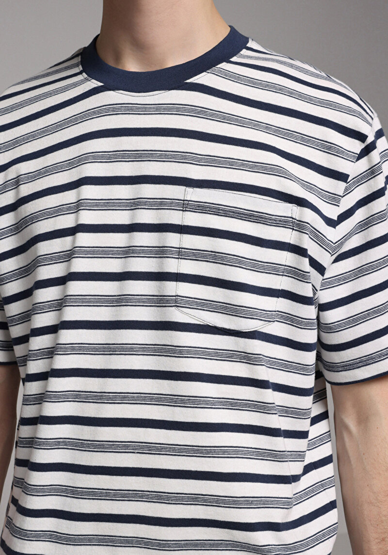 Зображення Футболка З Коротким Рукавом Чоловіча Синя