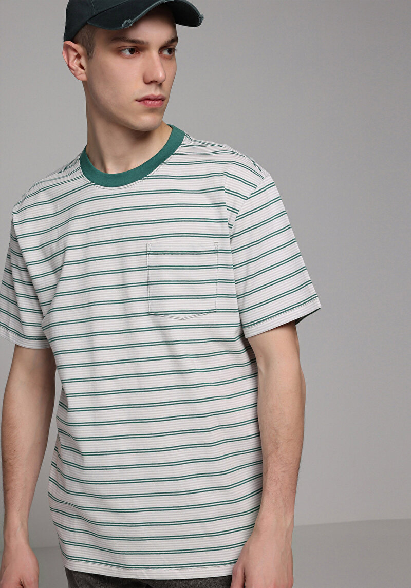 Зображення Футболка З Коротким Рукавом Чоловіча Зелена