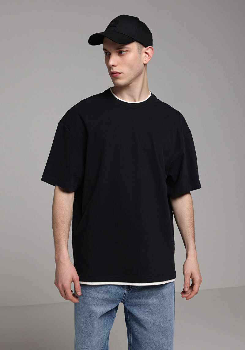 Зображення Футболка З Коротким Рукавом Чоловіча Чорна