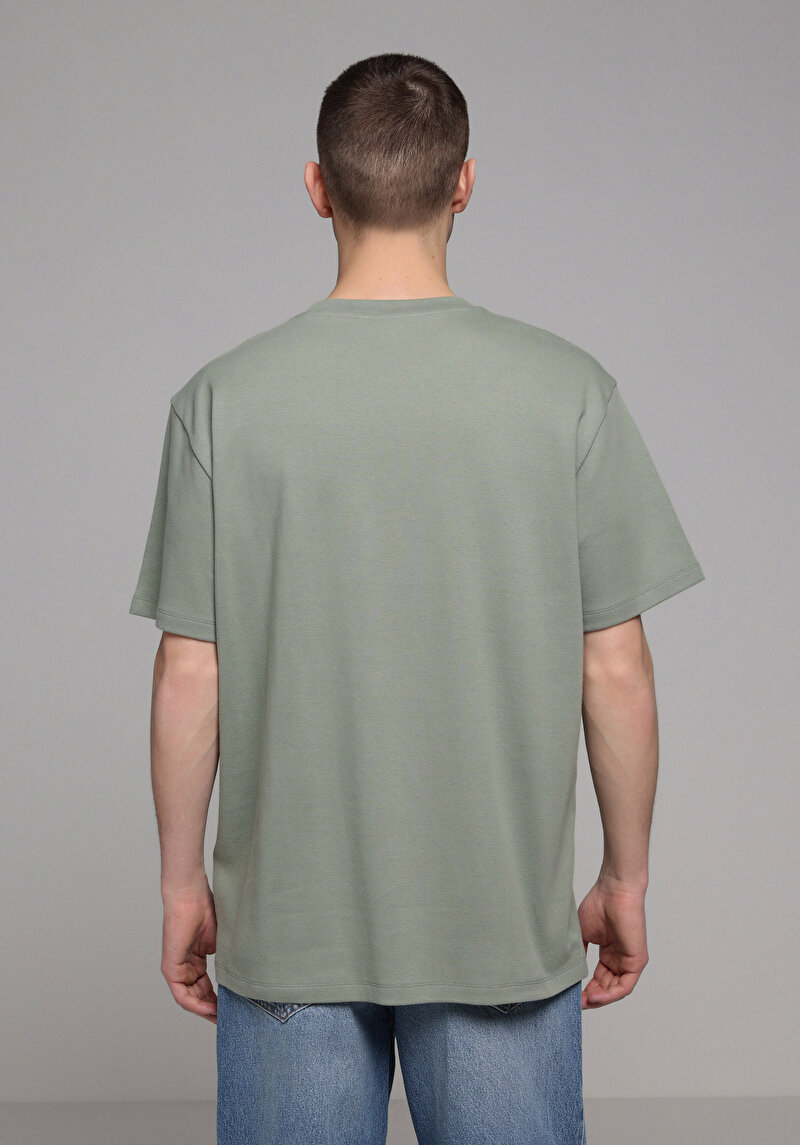 Показати інформацію про Футболка З Коротким Рукавом Чоловіча Зелена