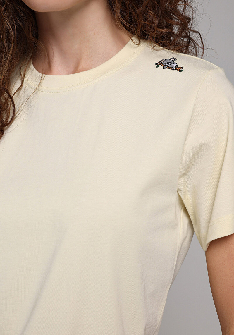 Показати інформацію про Футболка З Коротким Рукавом Жіноча Жовта  Cl1078894