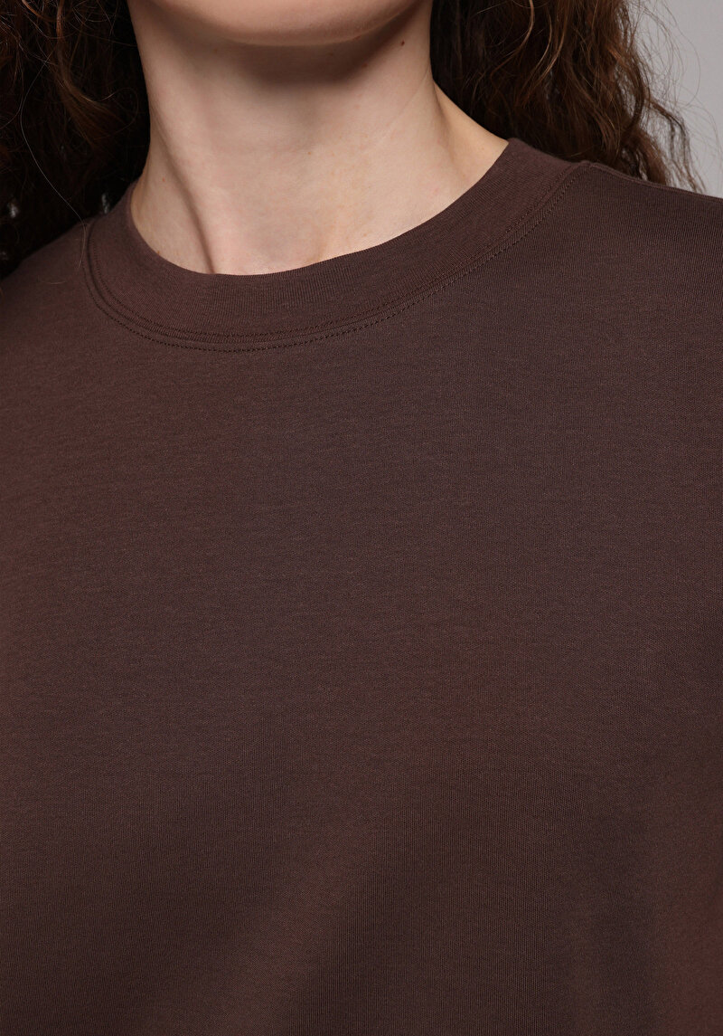 Зображення Футболка З Коротким Рукавом Жіноча Коричнева  Cl1079037