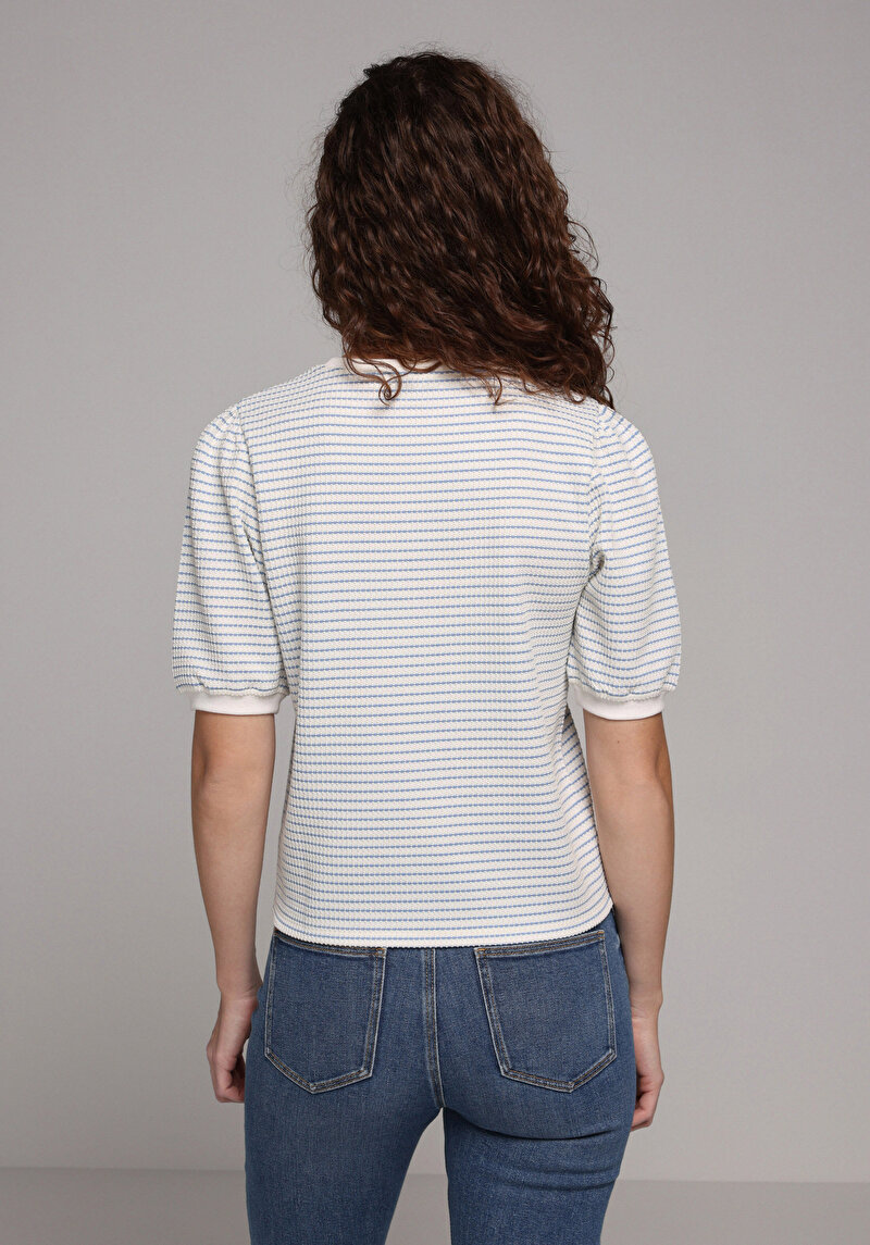 Показати інформацію про Футболка З Коротким Рукавом Жіноча Блакитна