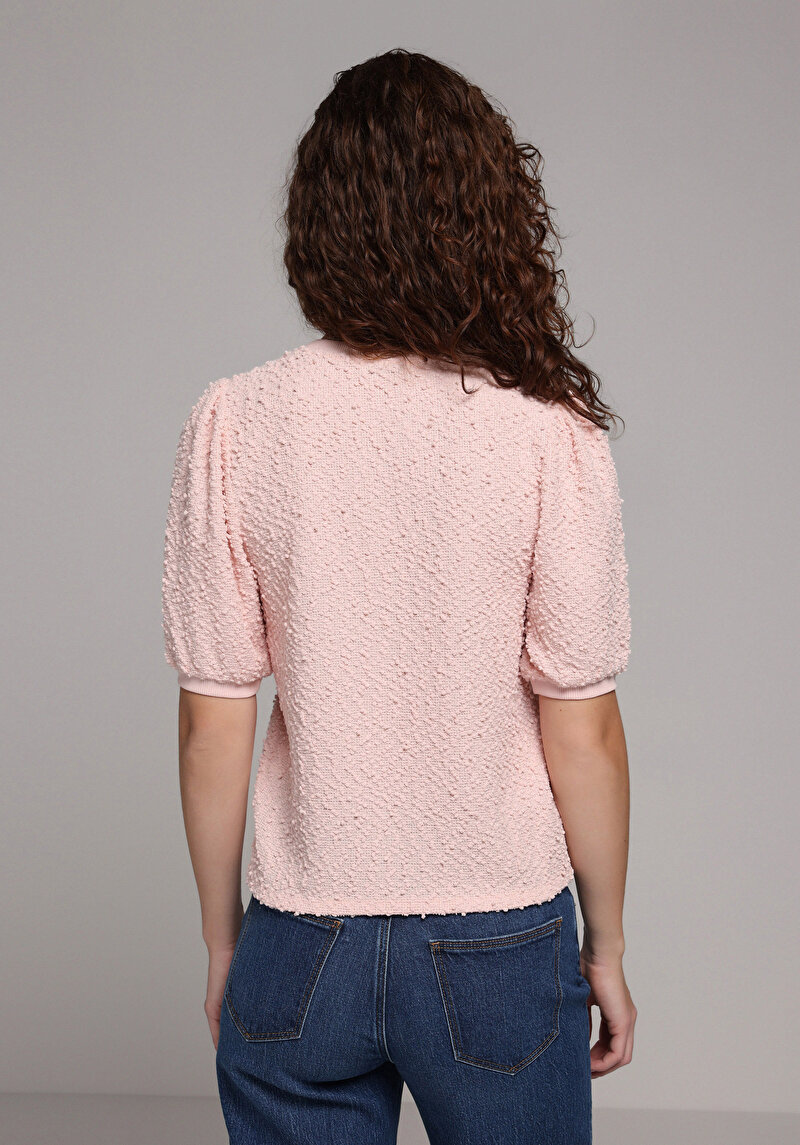 Показати інформацію про Светр Із Коротким Рукавом Жіночий Рожевий