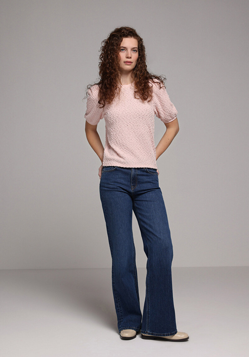 Показати інформацію про Светр Із Коротким Рукавом Жіночий Рожевий