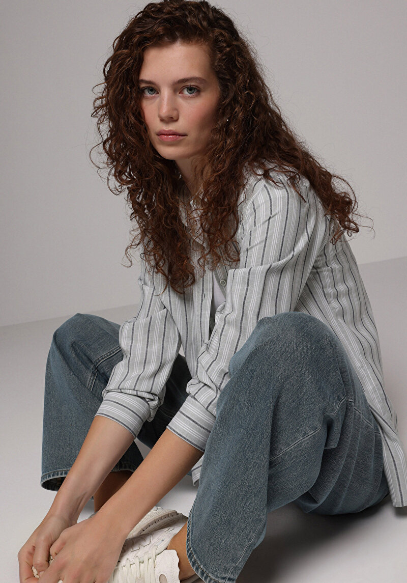 Показати інформацію про Сорочка З Довгим Рукавом Жіноча Зелена