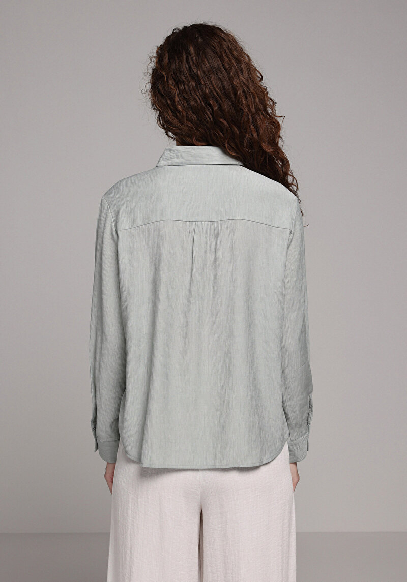 Зображення Сорочка З Довгим Рукавом Жіноча Зелена