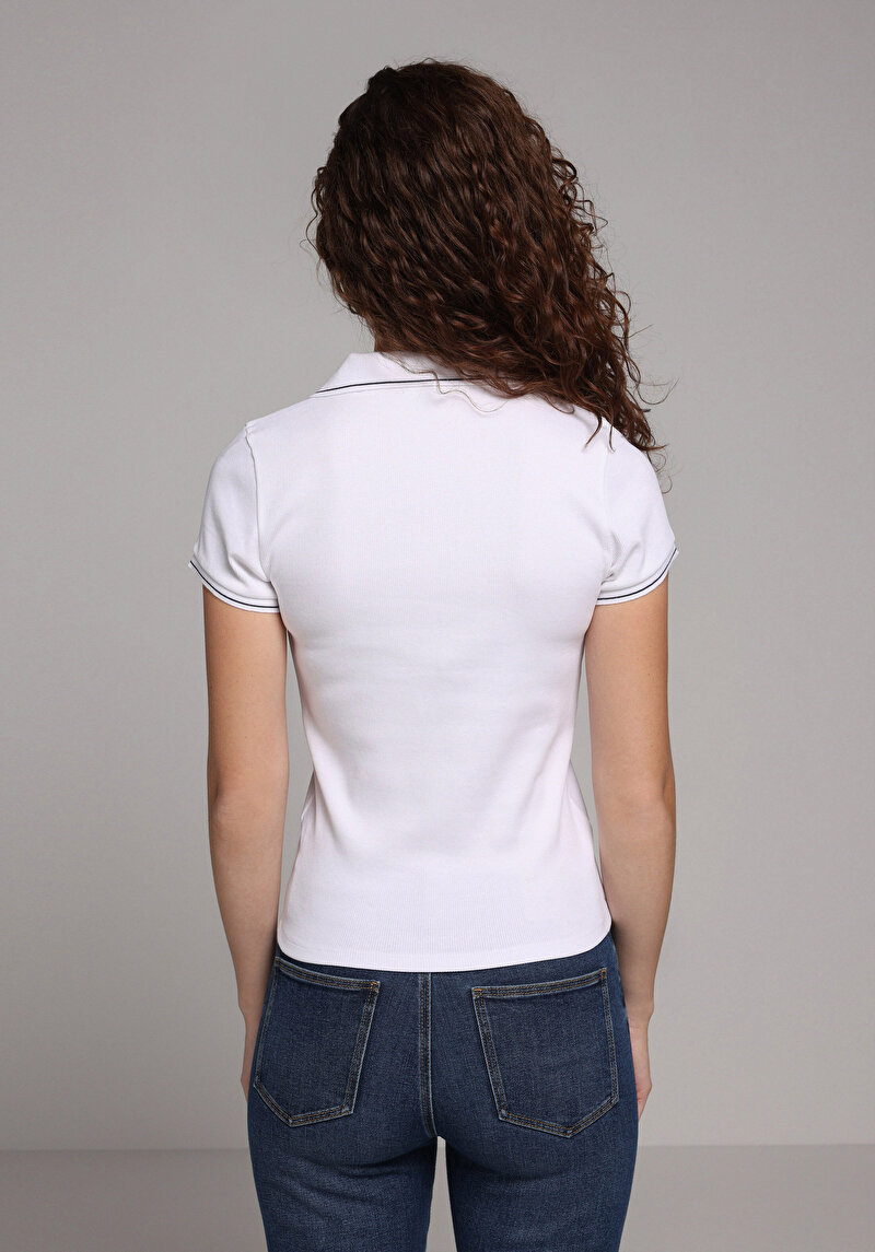 Показати інформацію про Футболка З Коротким Рукавом Жіноча Біла  Cl1079330