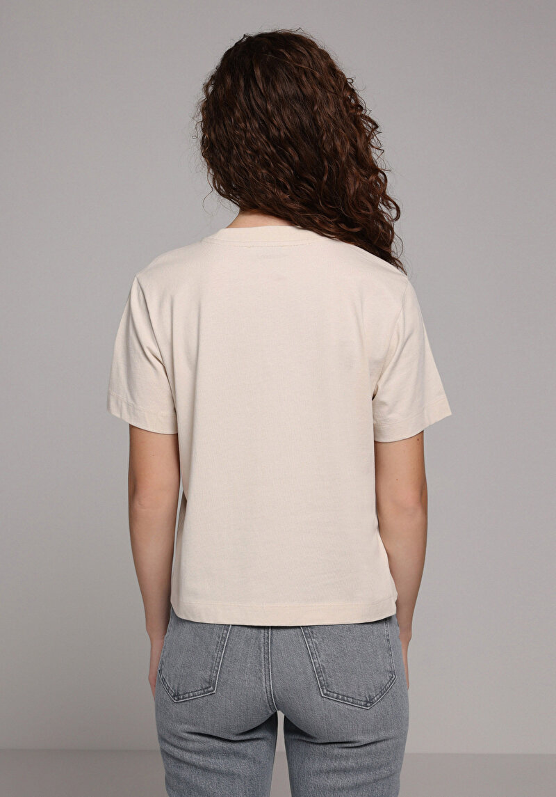 Зображення Футболка З Коротким Рукавом Жіноча Бежева Cl1079348