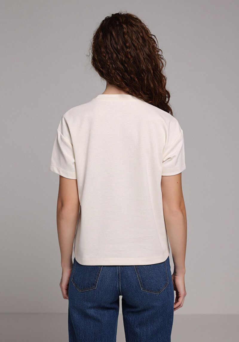 Зображення Футболка З Коротким Рукавом Жіноча Бежева