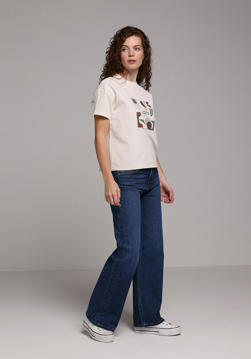 Зображення Футболка З Коротким Рукавом Жіноча Бежева