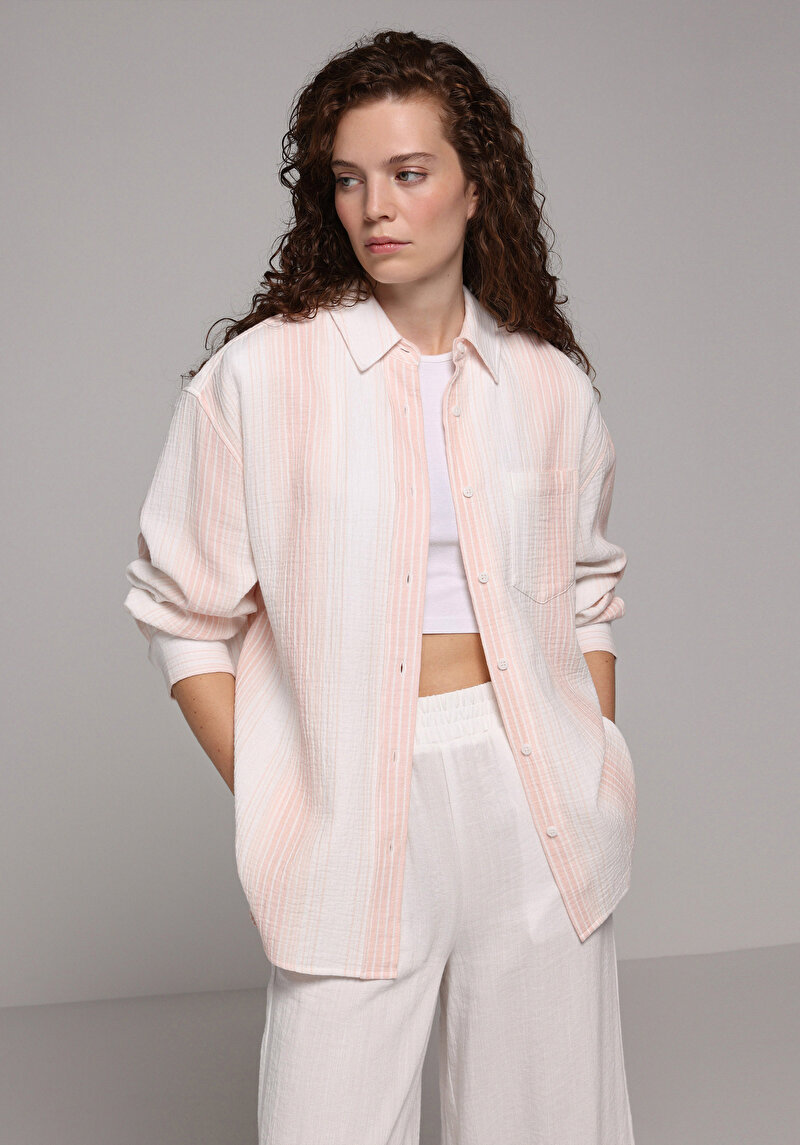 Зображення Сорочка З Довгим Рукавом Жіноча Помаранчева