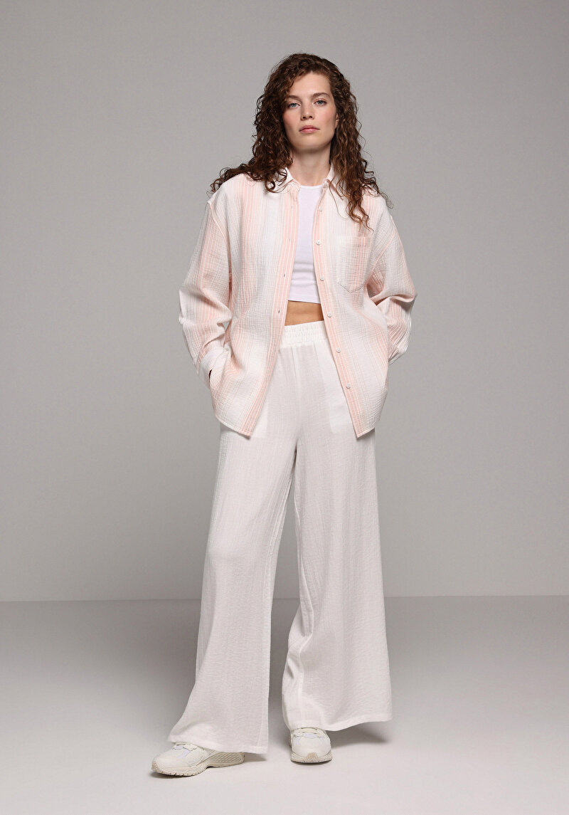 Зображення Сорочка З Довгим Рукавом Жіноча Помаранчева