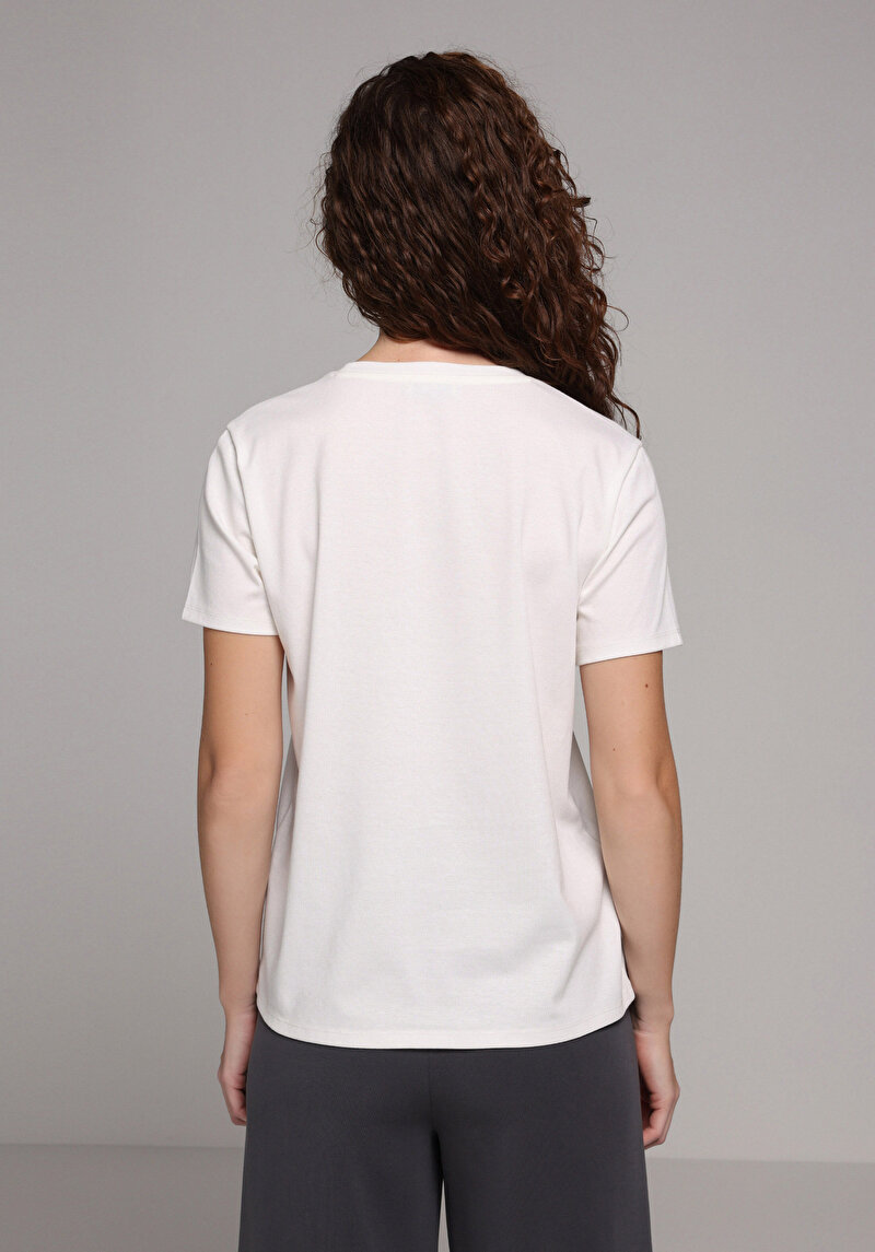 Показати інформацію про Футболка З Коротким Рукавом Жіноча Біла