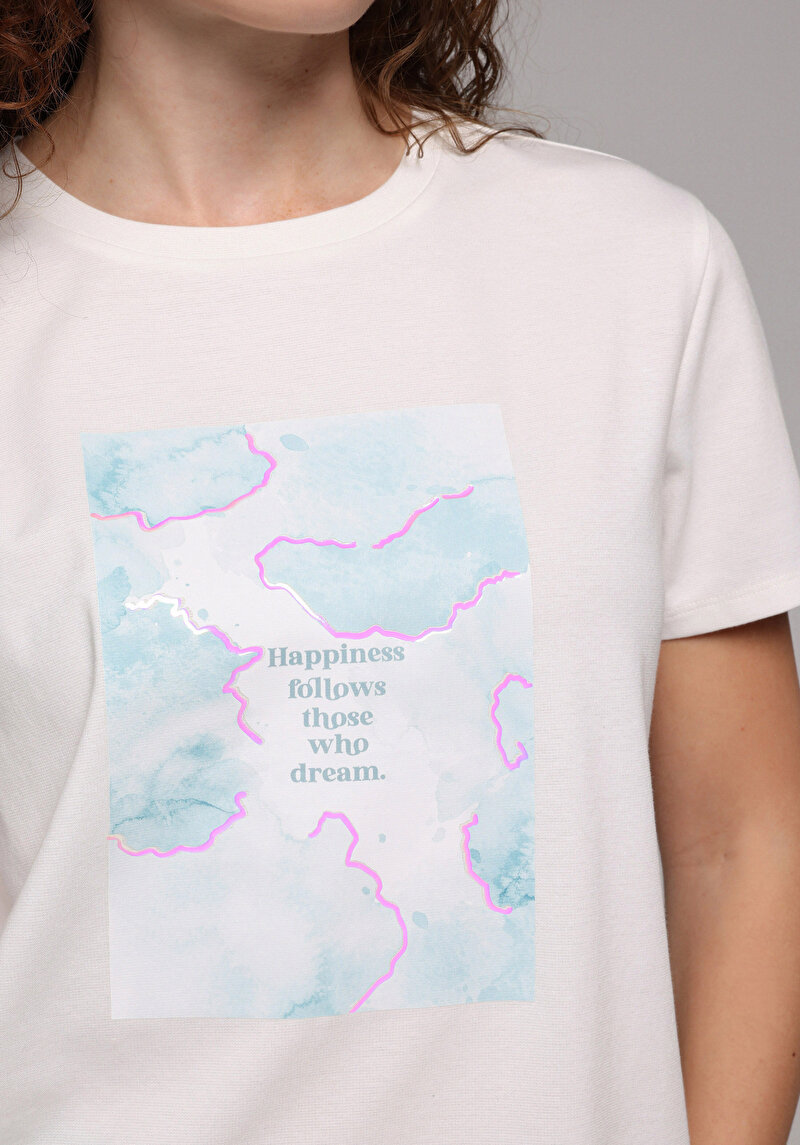 Показати інформацію про Футболка З Коротким Рукавом Жіноча Біла