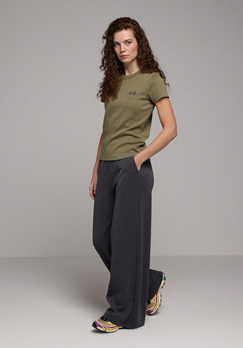 Показати інформацію про Футболка З Коротким Рукавом Жіноча Зелена  Cl1079772