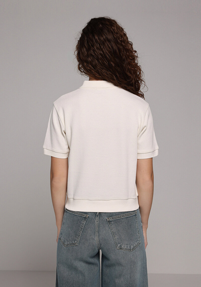 Зображення Теніска Поло З Коротким Рукавом Жіноча Біла