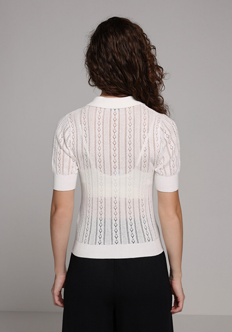 Зображення Светр Із Коротким Рукавом Жіночий Бежевий