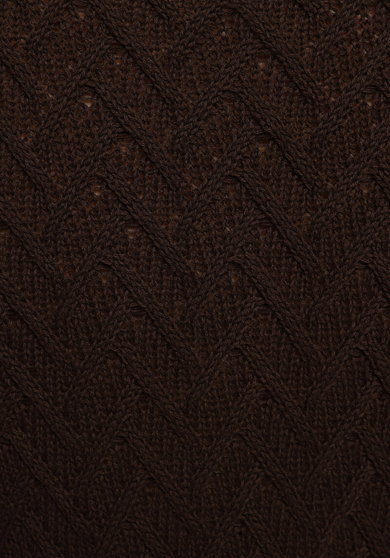 Показати інформацію про Светр Із Коротким Рукавом Жіночий Коричневий