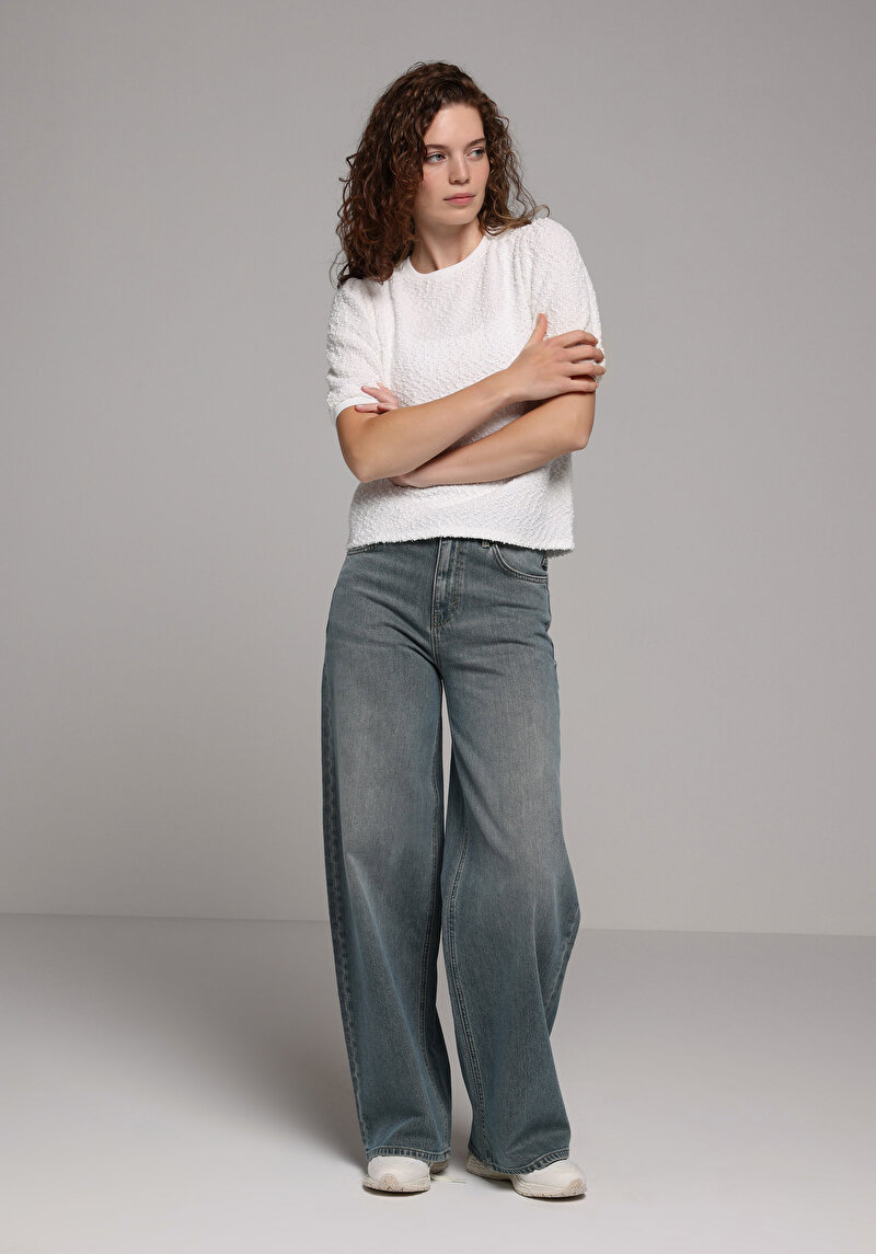 Зображення Светр Із Коротким Рукавом Жіночий Білий