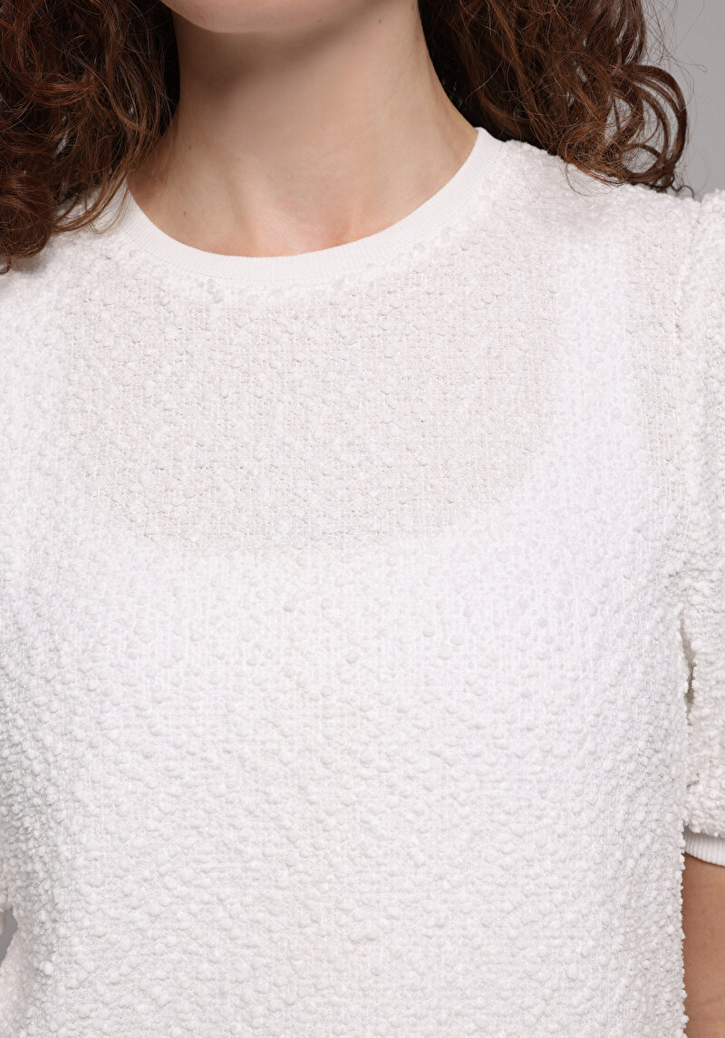 Зображення Светр Із Коротким Рукавом Жіночий Білий