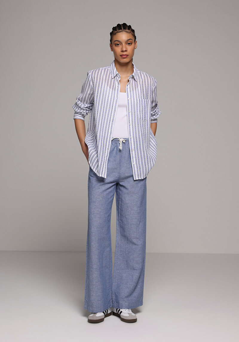 Показати інформацію про Сорочка З Довгим Рукавом Жіноча Блакитна