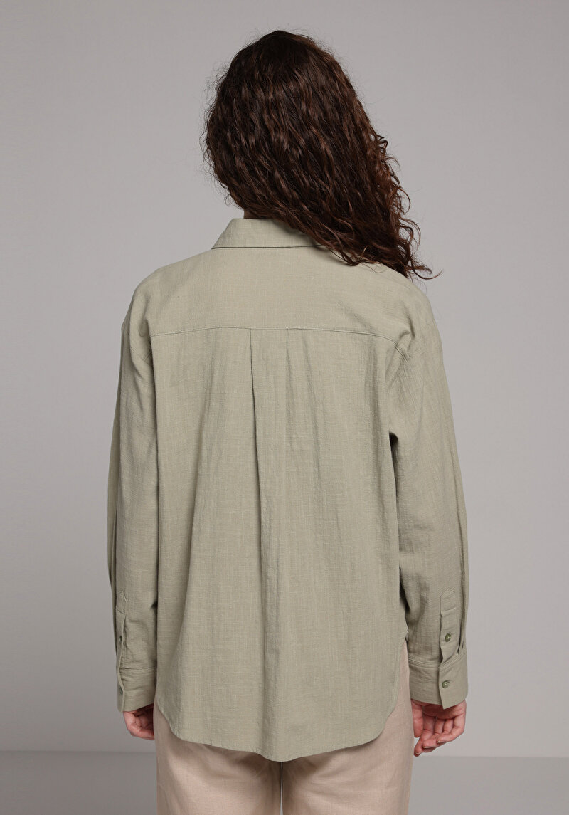 Зображення Сорочка З Довгим Рукавом Жіноча Зелена Cl1079434