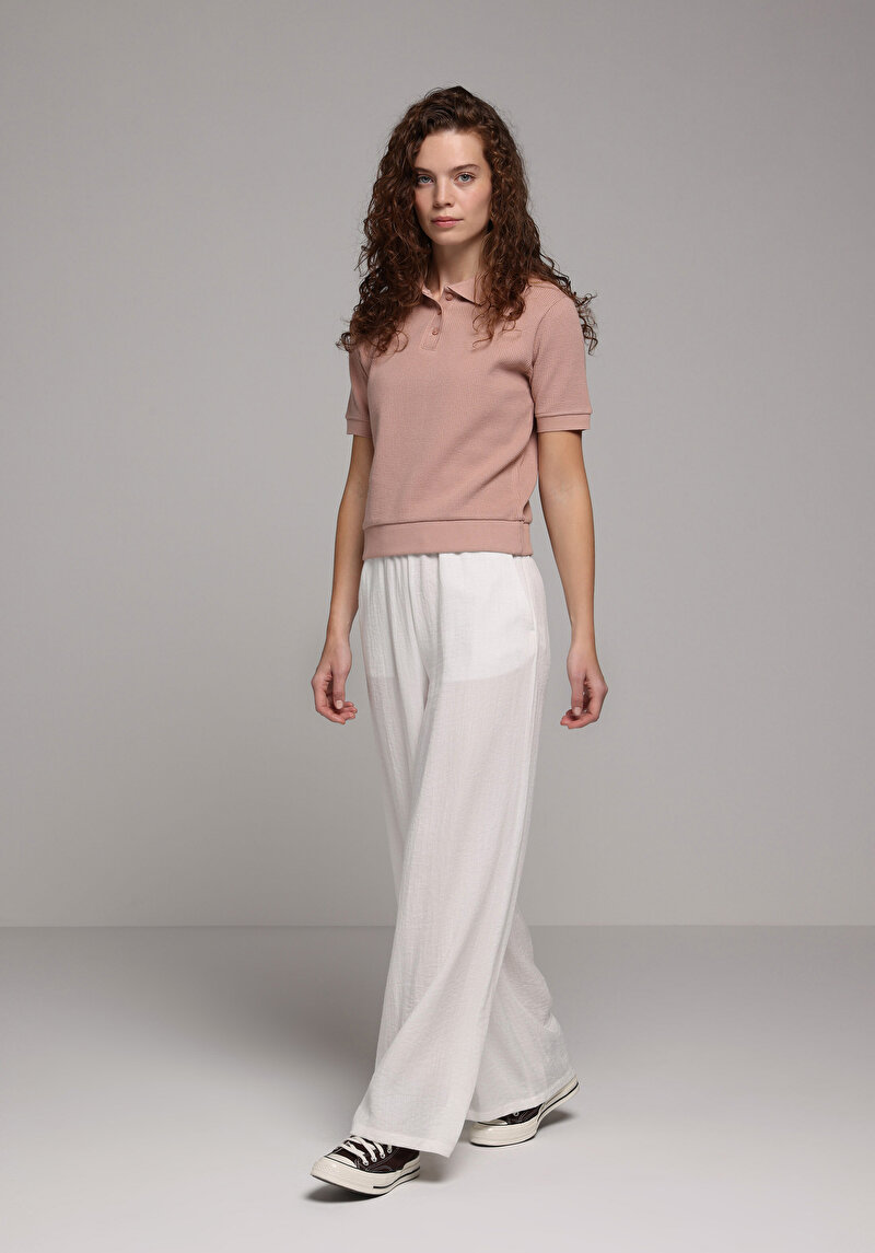 Зображення Теніска Поло З Коротким Рукавом Жіноча Рожева