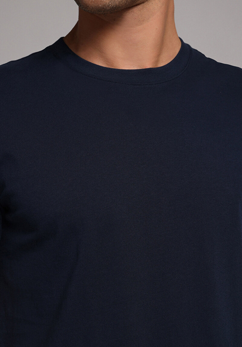 Показати інформацію про Футболка З Коротким Рукавом Чоловіча Синя