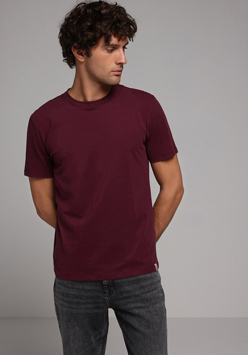 Зображення Футболка З Коротким Рукавом Чоловіча Фіолетова