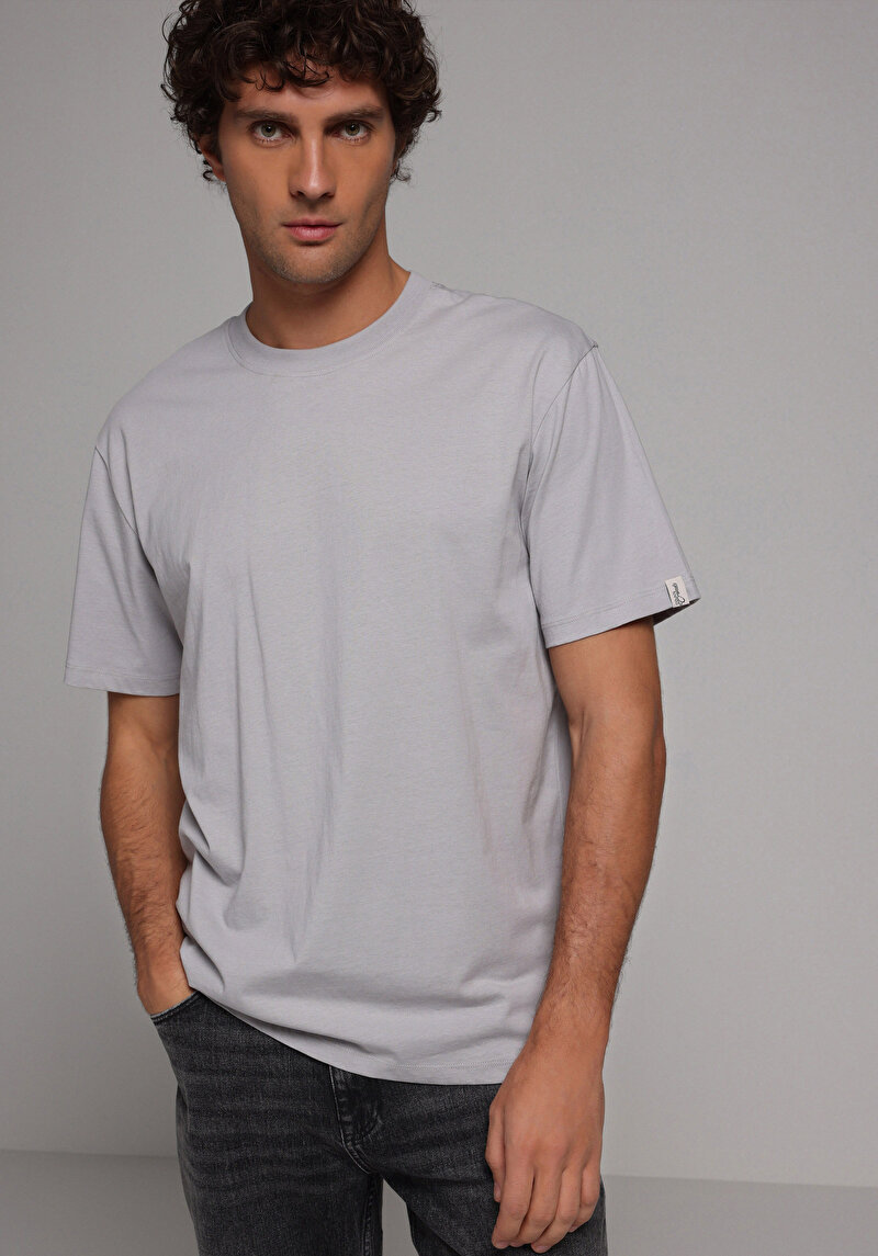 Зображення Футболка З Коротким Рукавом Чоловіча Сіра