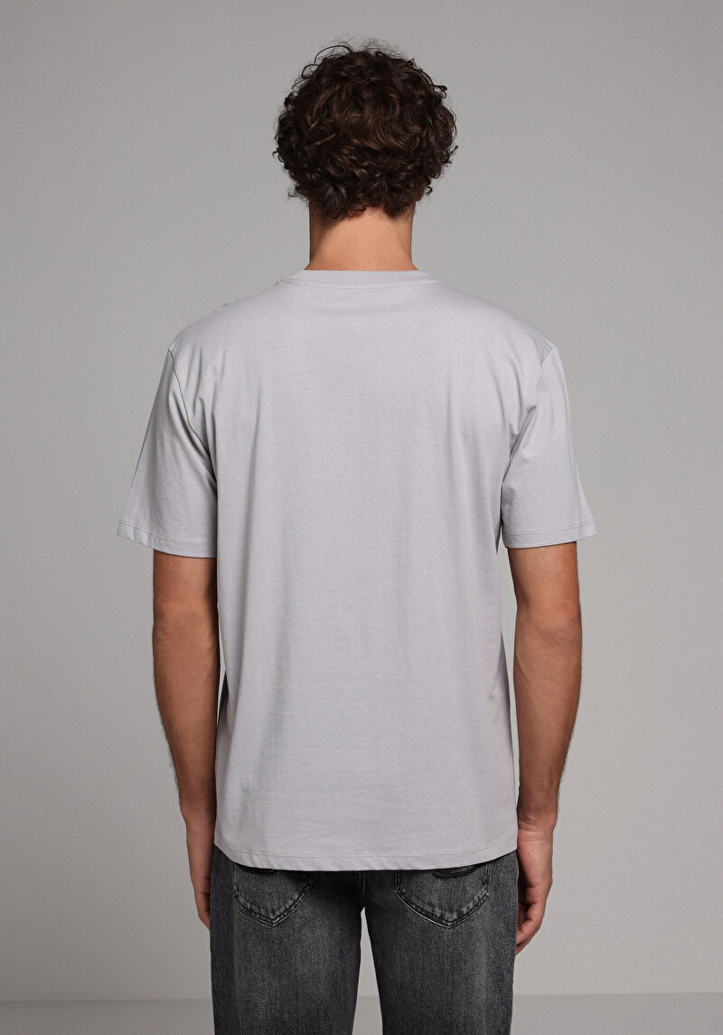 Показати інформацію про Футболка З Коротким Рукавом Чоловіча Сіра