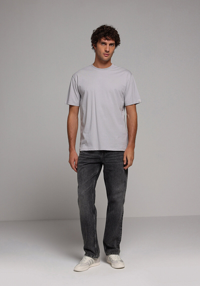 Показати інформацію про Футболка З Коротким Рукавом Чоловіча Сіра