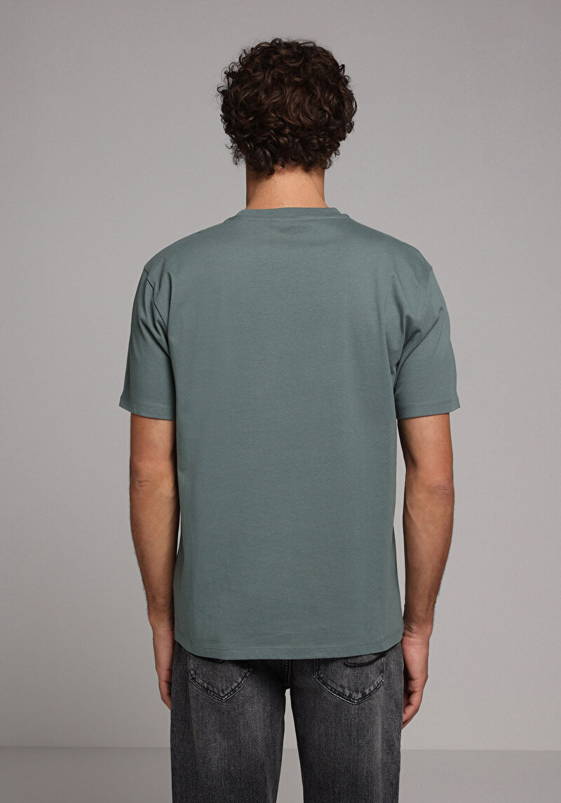 Зображення Футболка З Коротким Рукавом Чоловіча Зелена