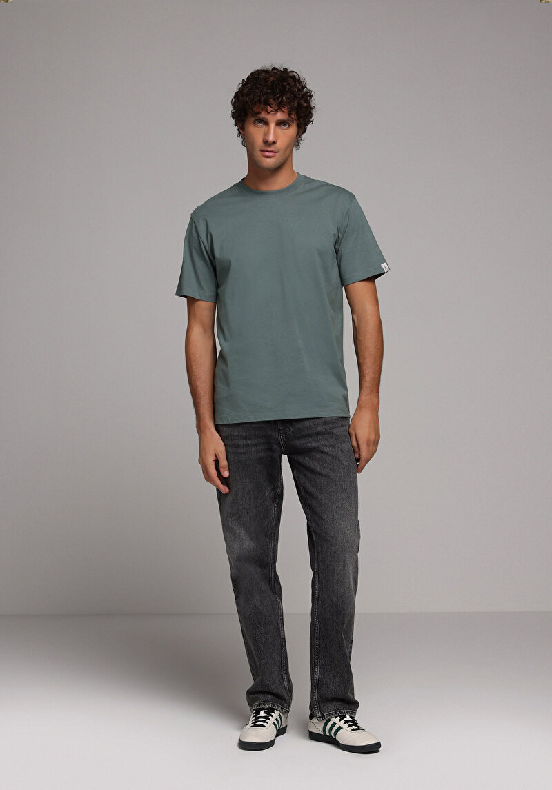 Зображення Футболка З Коротким Рукавом Чоловіча Зелена