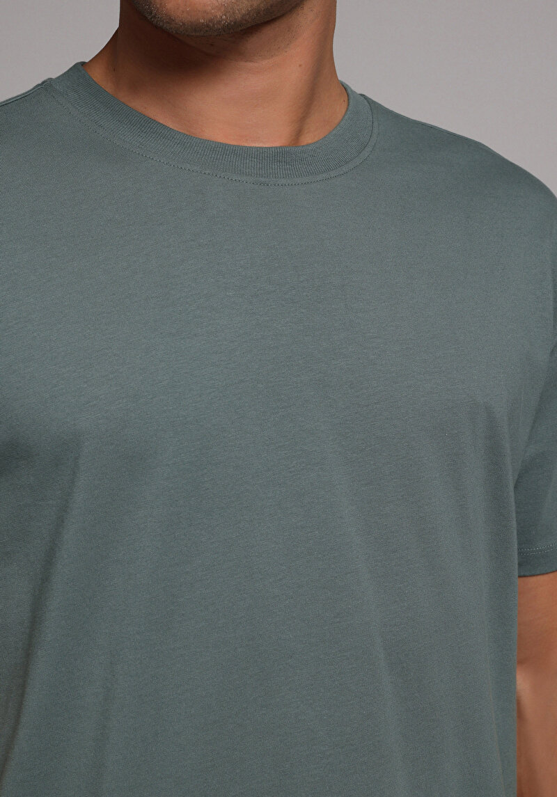 Зображення Футболка З Коротким Рукавом Чоловіча Зелена