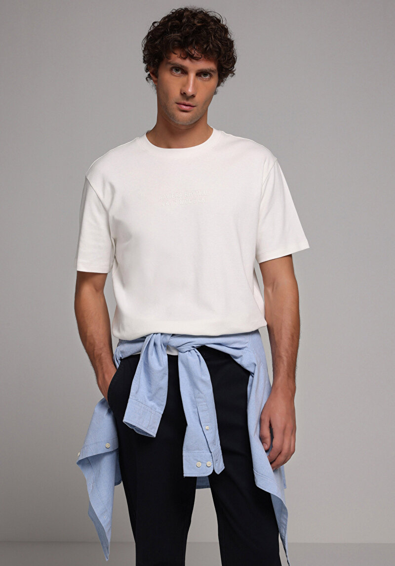 Зображення Футболка З Коротким Рукавом Чоловіча Біла