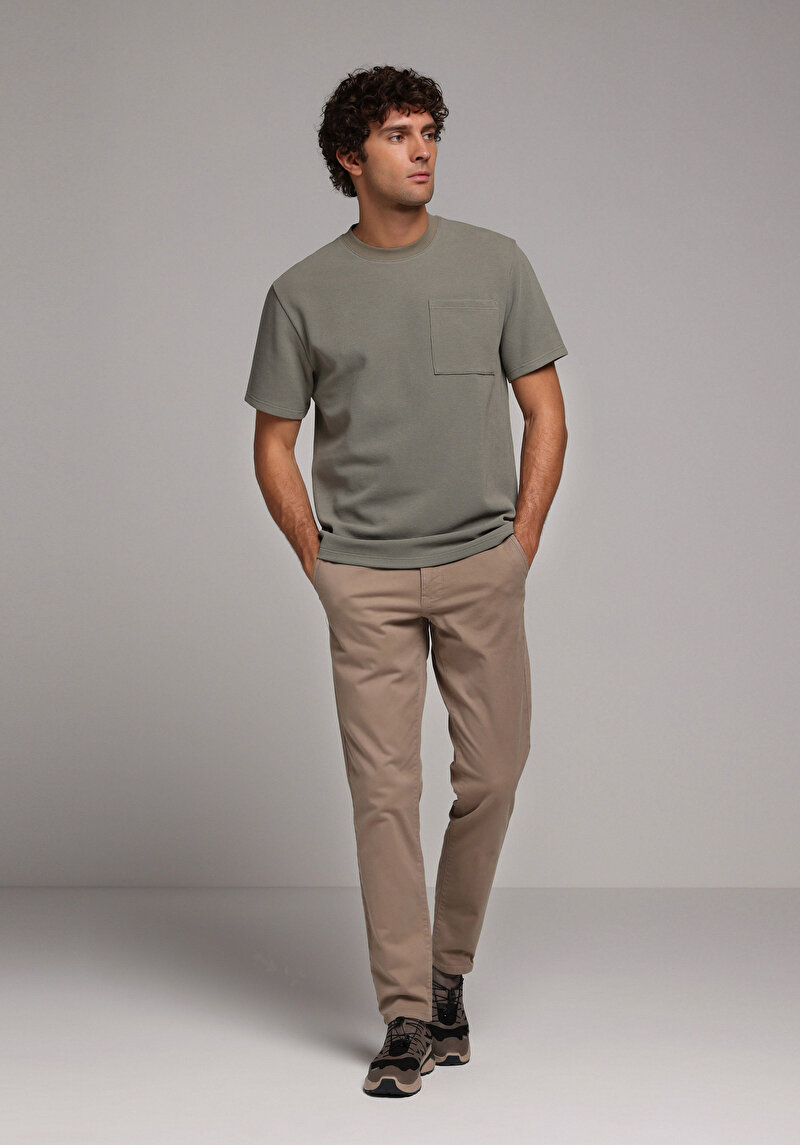 Показати інформацію про Футболка З Коротким Рукавом Чоловіча Зелена