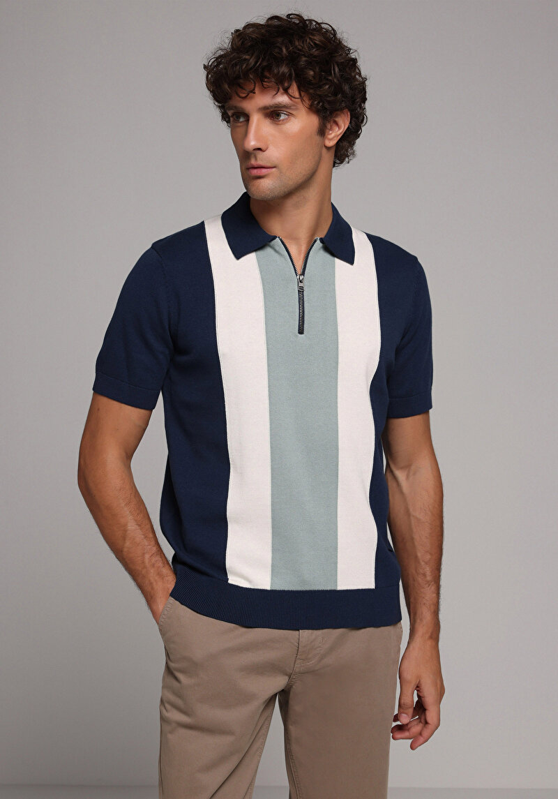 Зображення Светр Із Коротким Рукавом  Синій