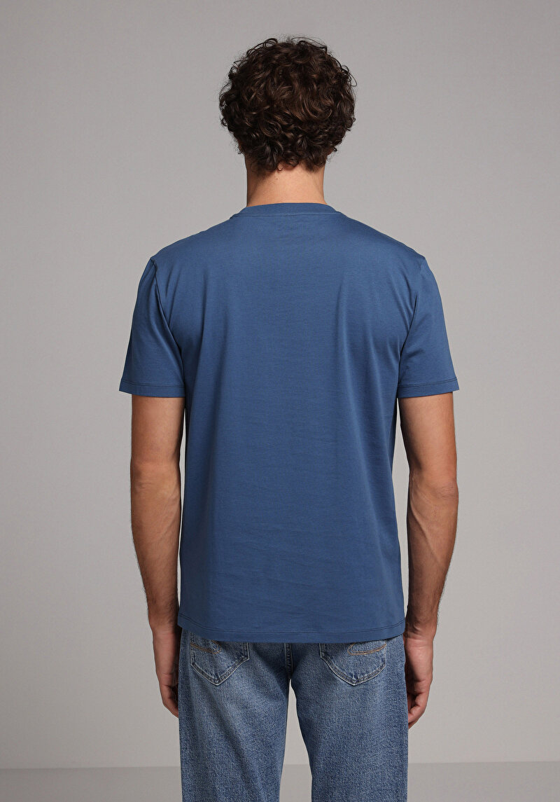 Зображення Футболка З Коротким Рукавом Чоловіча Блакитна