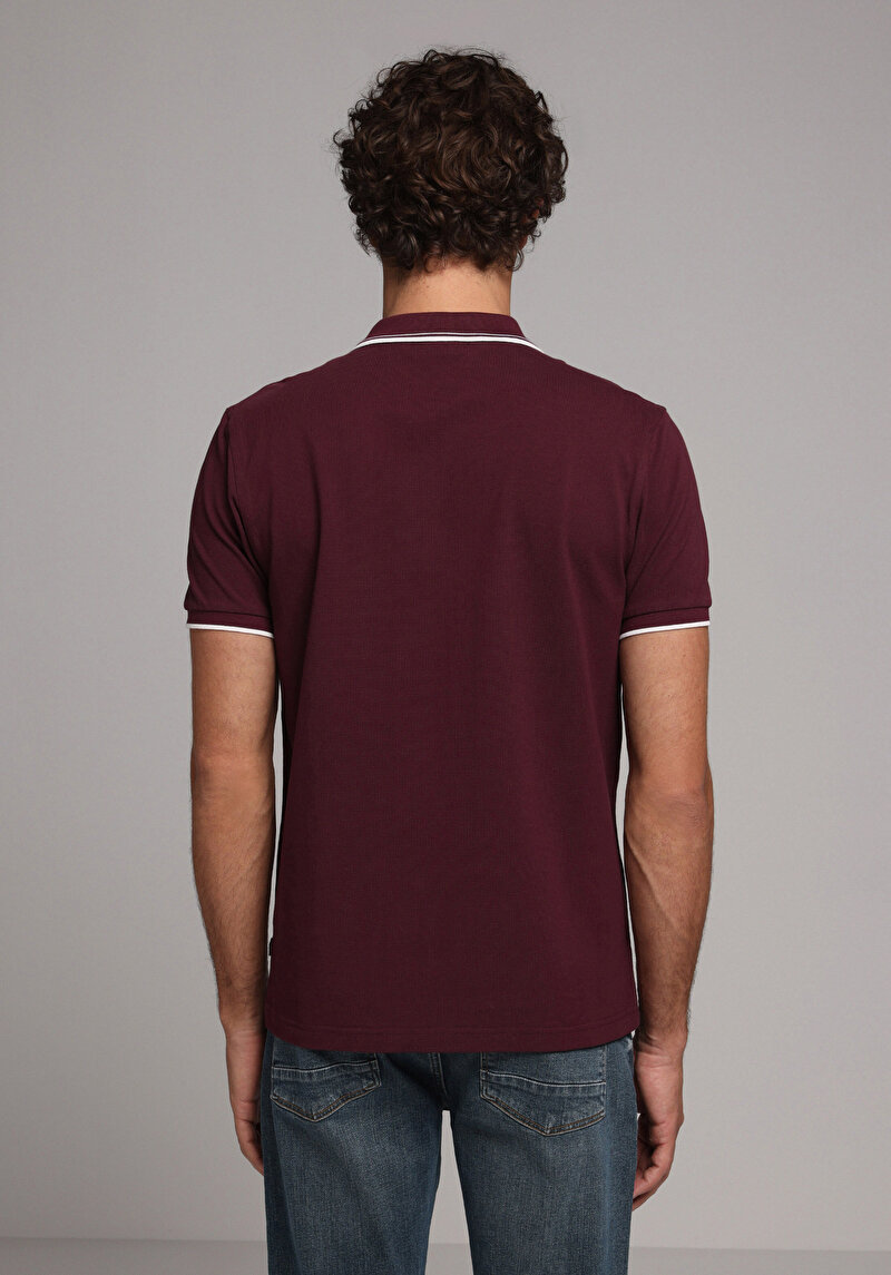 Показати інформацію про Поло З Коротким Рукавом Чоловіче Фіолетове