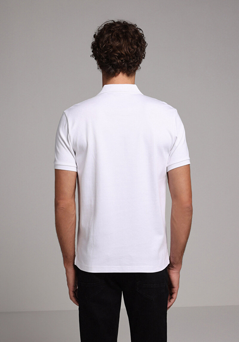 Показати інформацію про Поло З Коротким Рукавом Чоловіче Біле