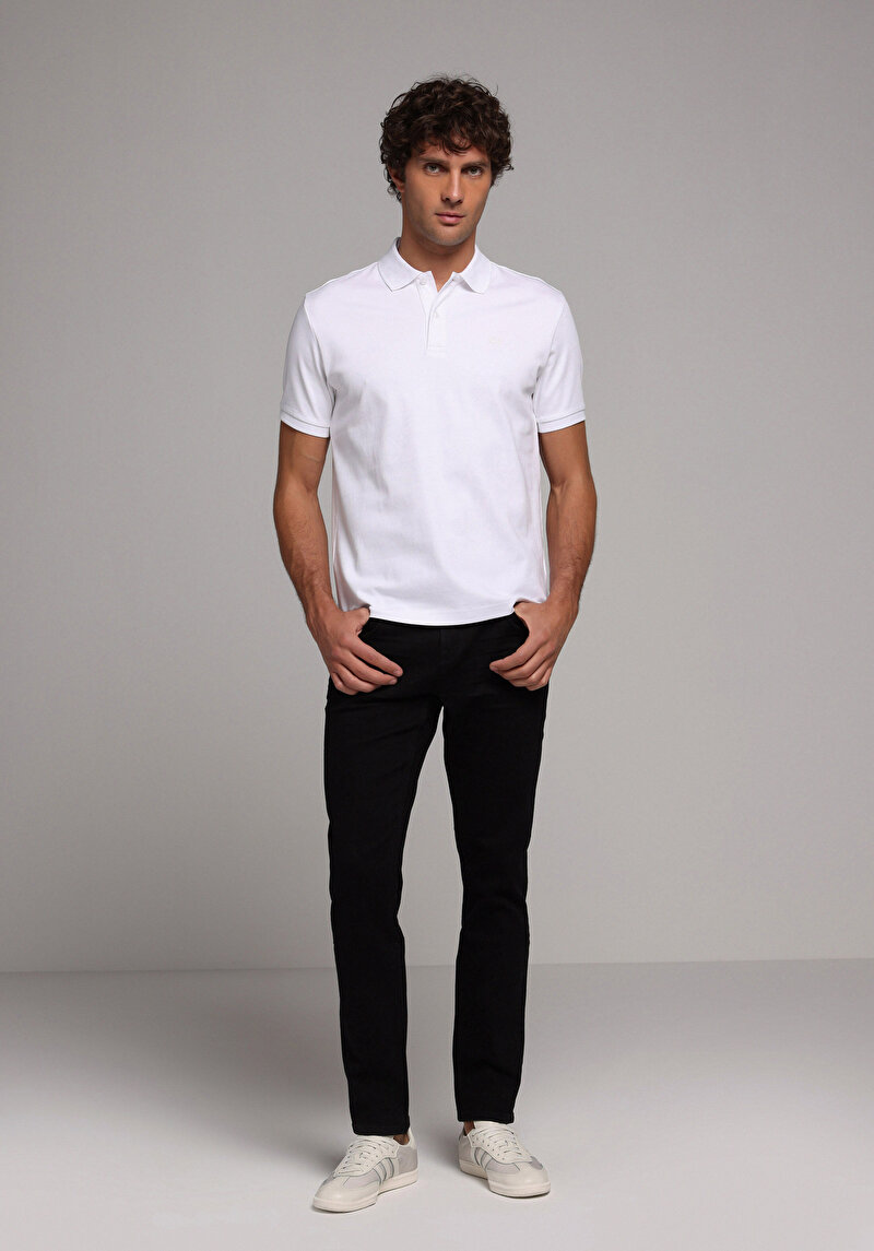 Зображення Поло З Коротким Рукавом Чоловіче Біле