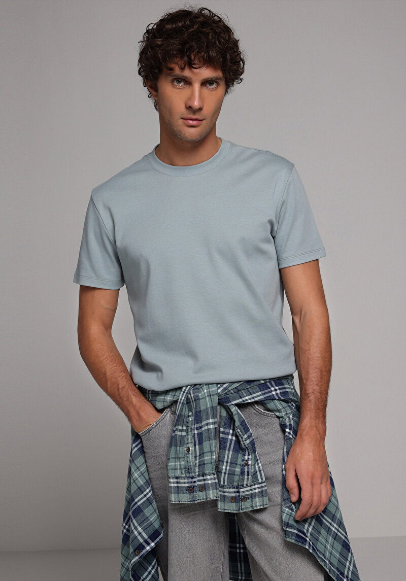 Зображення Футболка З Коротким Рукавом Чоловіча Зелена